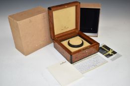 Blancpain wristwatch box with display stand, related paperwork, watch purchase receipt and outer