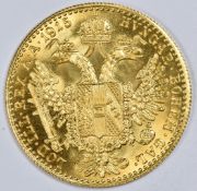 1915 Austrian gold Ducat