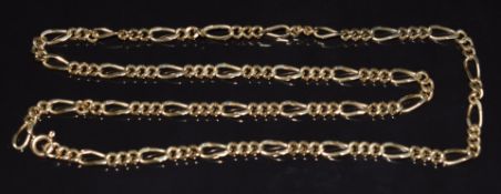 A 9ct gold necklace, 35cm long, 13.1g
