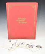 The Kings and Queens of England first edition sterling silver proof 43 coin set, in an album with