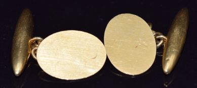 A pair of Georg Jensen 18ct gold cufflinks, Birmingham 1928, 6.6g