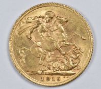 1915 George V gold full sovereign