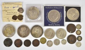 Two Victorian silver crowns comprising 1844 wreath back, F, and a Jubilee example, William and