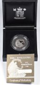 2007 QEII fourth head Royal Mint Britannia £25 limited edition 105/1000 proof platinum coin, in