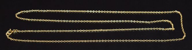 A 18k gold necklace/ chain, 2.8g, 62cm long