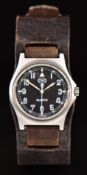 Cabot Watch Company (CWC) gentleman's British Army military wristwatch with luminous hands and