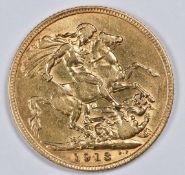 1913 George V gold full sovereign