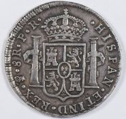 1777 Spanish 8 Reales (piece of eight) Charles III Bolivia Potosi Mint