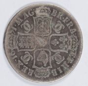 1671 Charles II half crown NF