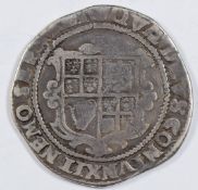 James I (1603-25) silver half crown, third coinage 1619-25, F+