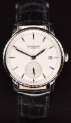 Dunhill Classic gentleman's automatic wristwatch ref. CH068 with date aperture, inset subsidiary