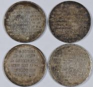Four 19thC 'Matthews on the Game of Whist' tokens