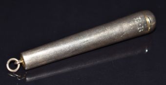 A 9ct gold cheroot holder, 19g, 10cm long