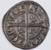 Alexander III Scottish hammered silver penny, 22 points on stars reverse - rarity, VF