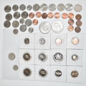 A collection of USA coinage to include commemorative quarter dollars, uncirculated, 1876 one dime,
