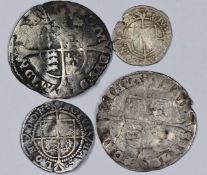 Philip and Mary silver groat 1554-1558 and a Mary silver groat, both fair, good gap fillers,