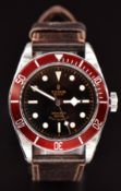 Tudor Black Bay Heritage gentleman's automatic diver's wristwatch ref. 79220 with luminous rose gold