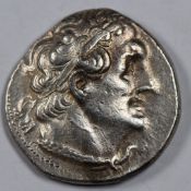 Egypt Ptolomy II 285-246BC AR Tetradrachm VF/NEF