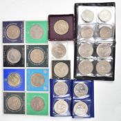 A collection of commemorative crowns and sundry coinage, Victoria onwards contained in a small 'My