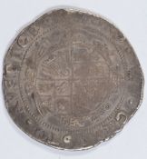 Charles I 1625-49, half crown MM Sun, about F