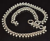 Victorian silver watch chain, 26g