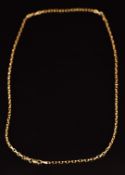 A 9ct gold chain made up of oval links, 4g, 46cm long