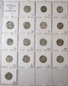 Roman Imperial Military Anarchy AR Antoninianus coins of Gordian III, x 16 coins