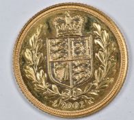 2002 QEII fourth head Platinum Jubilee gold full sovereign