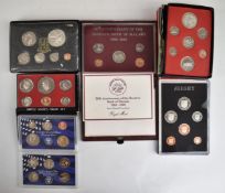 Six cased coin sets to include USA Mint proof 2000, British Virgin Islands 1973, Royal Canadian