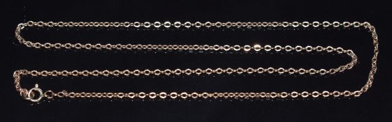 A 9ct gold chain, 51cm long, 3.2g