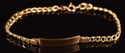 An 18ct gold bracelet, 20cm long, 6.1g