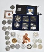 A collection of commemorative crowns etc to include Concorde £5 examples, some highlighted with