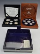 Royal Mint UK silver proof 2014 commemorative coin set, together with The Australian Mint fine