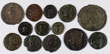 Roman Imperial, late period to the collapse of the empire 350AD-circa 518AD, bronze coinage to