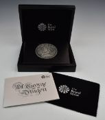 The Royal Mint Masterpiece St George and the Dragon silver medallion, designed by Gordon Summers,