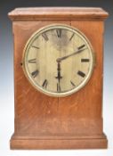 John Moore & Sons, London 19thC fusee bracket or mantel clock, the silvered dial with Roman numerals