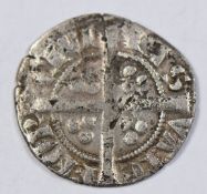 Edward I Irish hammered silver halfpenny, issue two 1279-1302, Waterford Mint, F