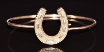 Victorian bangle in the form of a horseshoe, 8.6g