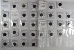 Roman Imperial, Constantine various AE3 coins, VOT xxx in wreath at foot of standard reverses, x