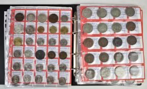 An amateur collection of UK and overseas coinage including young head Victoria silver, George III
