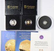 Two proof gold ⅛ sovereigns, one 2021 to commemorate the 50th Anniversary of Decimalisation, the