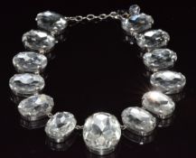 Robert Goossens for Yves Saint Laurent foiled paste necklace from the 1982 collection