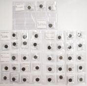 Roman Imperial, Constantine, 40 AE3 bronze coins, two Victories, two soldiers, two standards, two