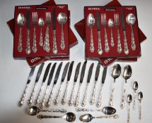 Quantity of Oneida Community silver plated cutlery including four boxed sets, some boxes marked