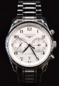 Longines Master Collection gentleman's automatic chronograph wristwatch ref. L2.629.4 with date