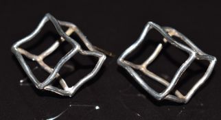 Angela Cummings silver earrings marked 1983