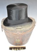 Vintage silk top hat by Woodrow and Sons, Hat Manufacturers to HM the King, 40 Westmoreland, Dublin,