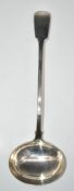 William IV hallmarked silver fiddle pattern soup ladle, London 1830, maker's mark indistinct, length