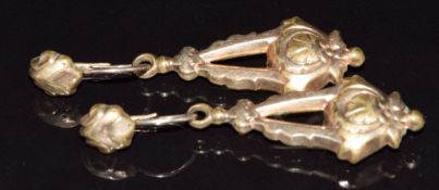 A pair of Victorian earrings, 4.5cm