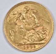 1909 Edward VII gold full sovereign